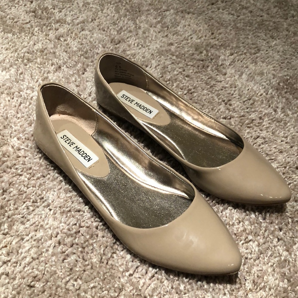 6.5 Steve Madden nude flat